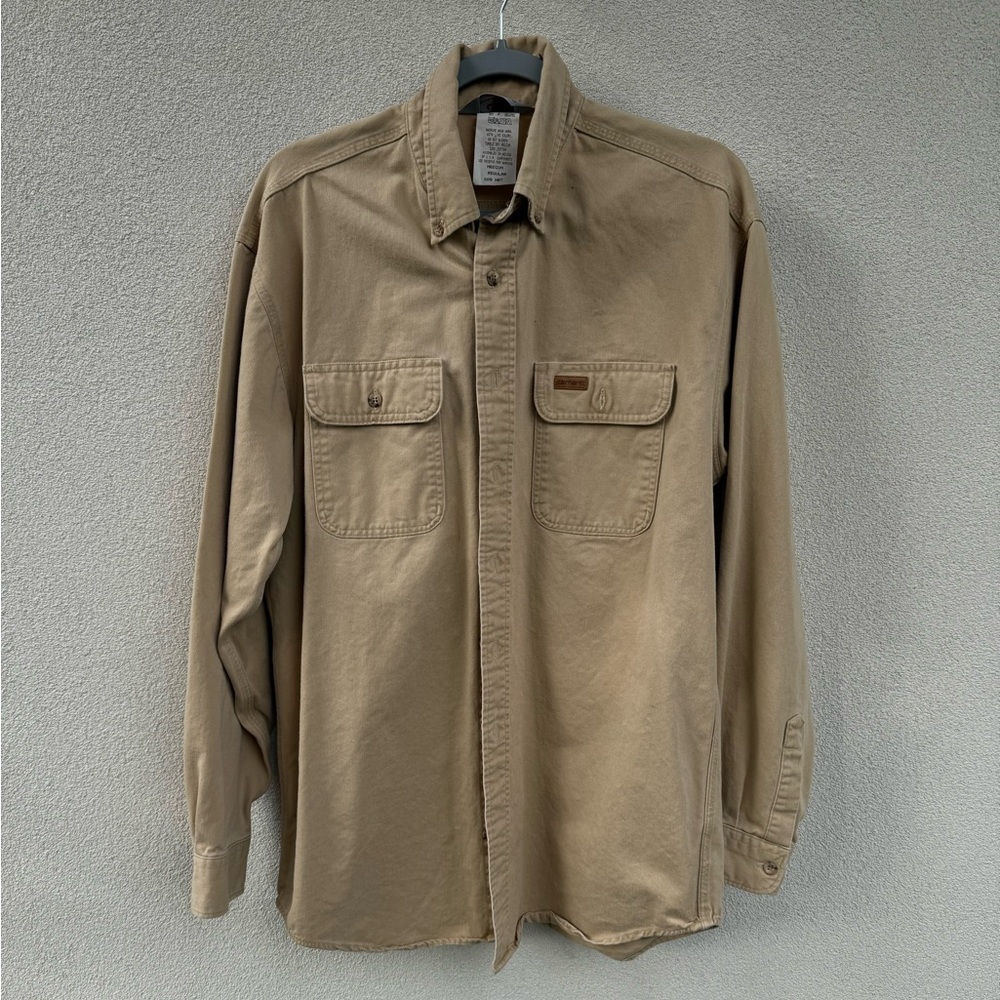 Vintage Carhartt rugged outdoor Button Down Shirt Medium